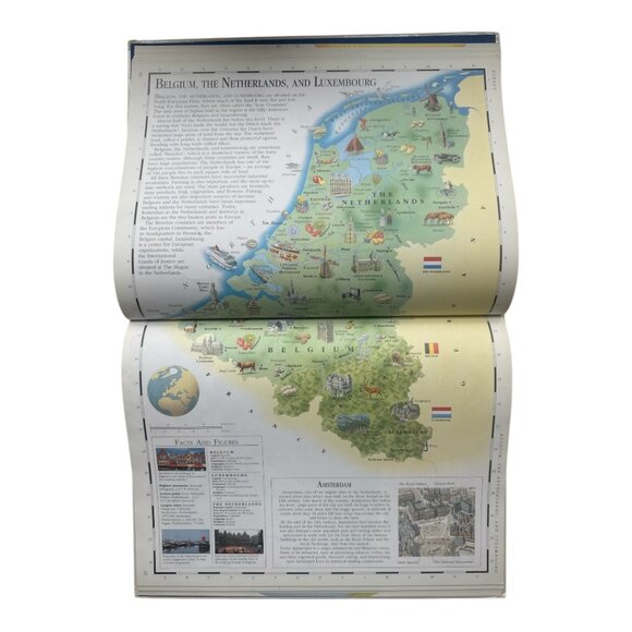 The Picture Atlas of the World Hardbound Book Vintage by Richard Kemp Copyright - Picture 13 of 14